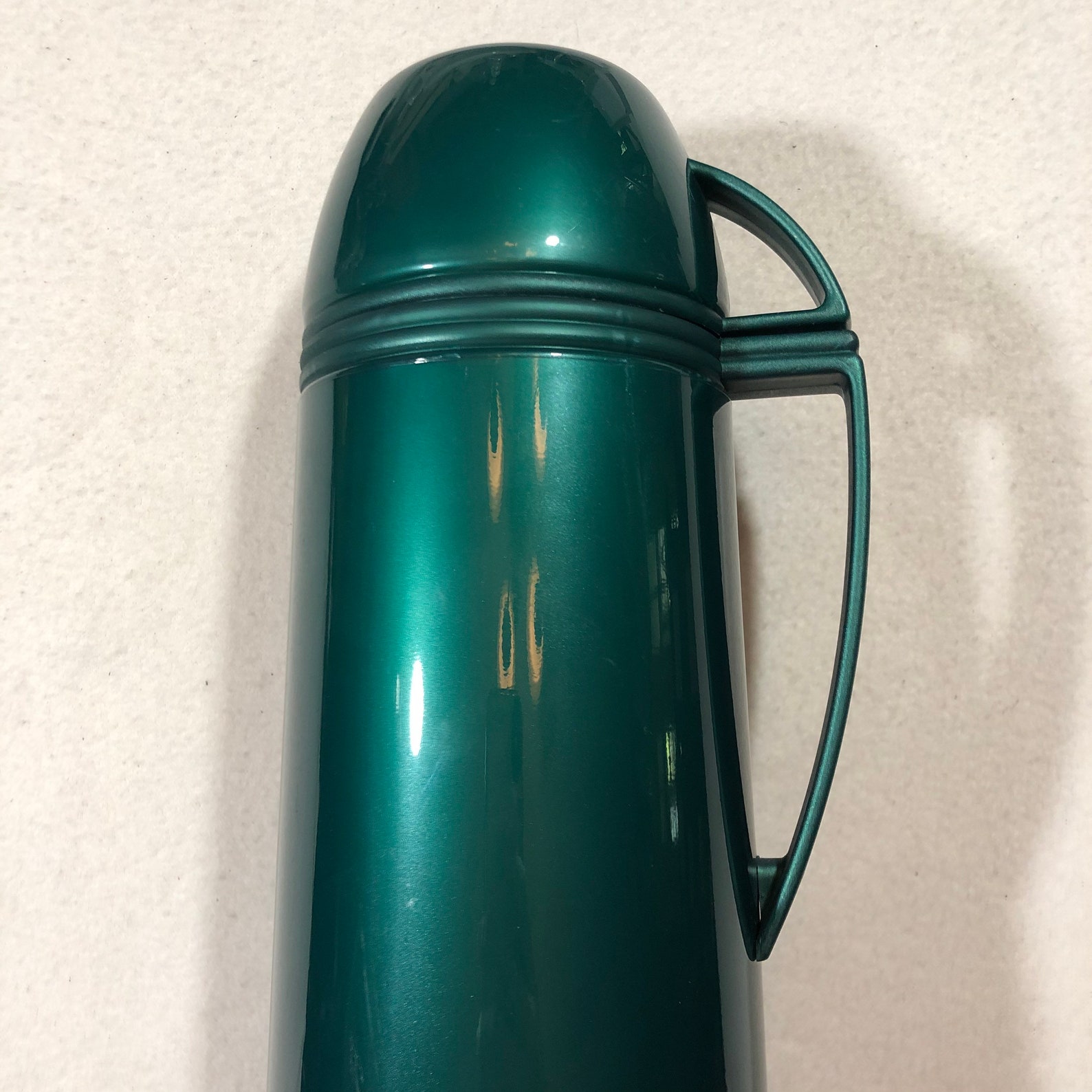 Vintage Aladdin Vacuum Flask Thermos 0.5L 1 Pint Green Handle Etsy