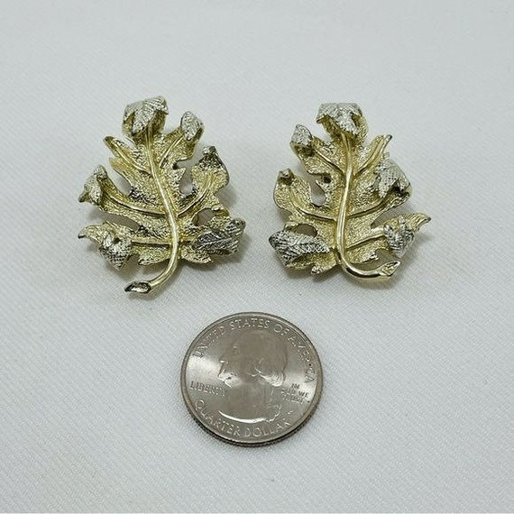 Vintage Sarah Coventry Clip Earrings Maple Leaf F… - image 6