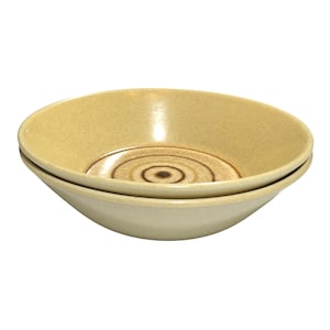 Vintage Crown Lynn Earthstone Sandown D626, Two Couple Lot Bowl Set 6.5”, Cereal Soup Curry Salad stew serving, made in New Zealand