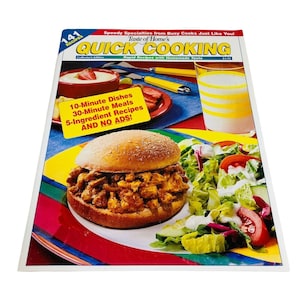Taste of Home Quick Cooking Magazine Cookbook Collector Edition Rapid Easy Fast Recipe Vintage 1999 Food Menu Dish Cuisine Gourmet