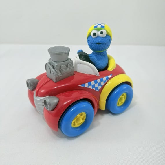 セサミストリート　ハンドル　車　ツクダオリジナル　当時物　ビンテージ ヴィンテージ 1998 Tyco 幼児用おもちゃ セサミストリート クッキー