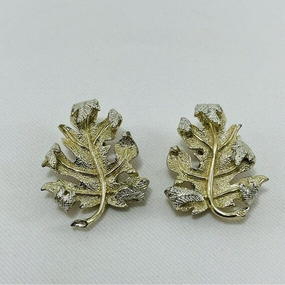 Vintage Sarah Coventry Clip Earrings Maple Leaf F… - image 5
