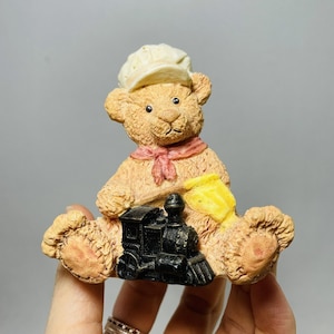 Locomotive Luke Take Me Home Teddies Figurine Train Conductor Flag Controller Railway Railroad Engineer Kid Boy Nursery Bedroom Collector