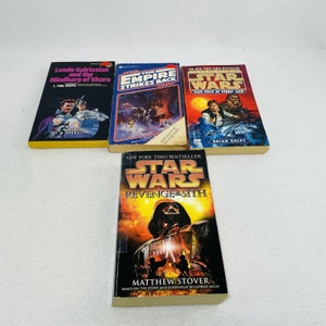 Vintage 1980s Star Wars Book Lot Set 4 Del Rey Ballantine Collector Paperback