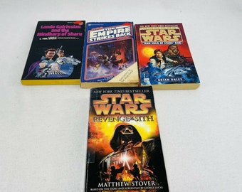 Vintage Star Wars-böcker från 1980-talet, Del Rey, Ballantine, pocketbok, samlingsset 4