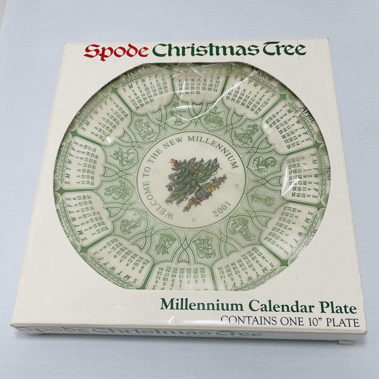 　MILLENNIUM　CALENDAR PLATE 2001 Wedgwood Calendar Plate 2001 Millennium Sciences Collectors