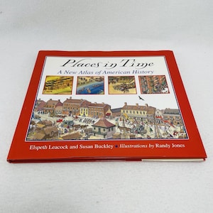 Places In Time American History Leacock Vintage Children Book Geography Map Kid Historical Towns Landmark Educational Learning School