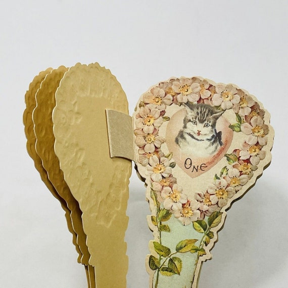 Vintage Historical Hallmark Valentine Cat Picture… - image 9