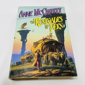 Renegades Pern Anne McCaffrey Książka Tom 10 Science Fiction Novel Series Sci Fi Adventure Battle Pierwsze wydanie 1989 Twarda oprawa