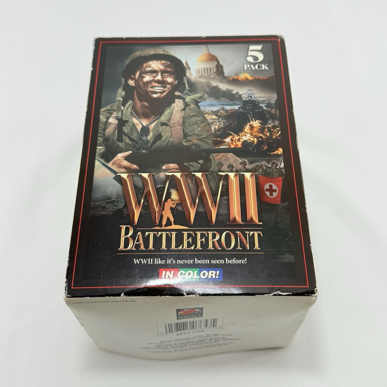 Vintage VHS WWII Battlefront Movie Color Box Set Complete World