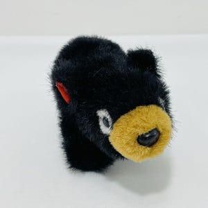 Vintage Tasmania Australia Bear Plush Toy Animal Australian Aussie Black Red Ear Rare Local Wildlife Tassie Tasmanian Souvenir Trip Journey