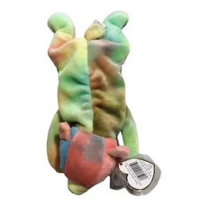 Retired Vintage Ty Beanie Sammy Rainbow Colorful Teddy Bear 8” Plush, Birthday June 23 1998, Toy Doll Stuffed Animal 4215 Collector