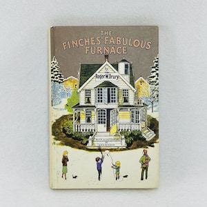 Finches Fabulous Furnace Roger Drury Vintage Children Book Kid Picture Fiction Fictional Storytime Bedtime Suspense Mystery Family Adventure