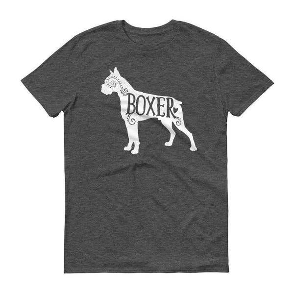 Boxer T-shirt, Dog Tee, Boxer Breed T-shirt, Dog Lover T-shirt, Dog T-shirt