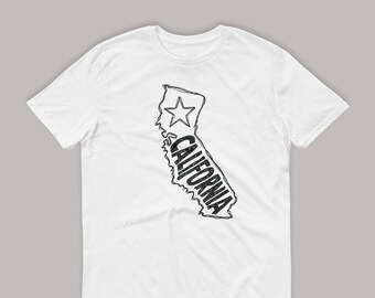California T-shirt, California Tee, Location T-shirt, Cali Tee, Cali T-shirt, State of California