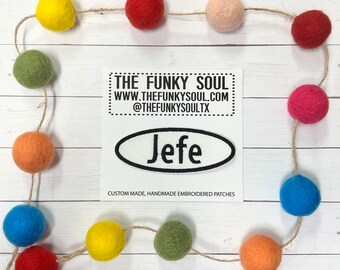 Jefe Retro Embroidered Patch Stocking Stuffers Christmas Gifts