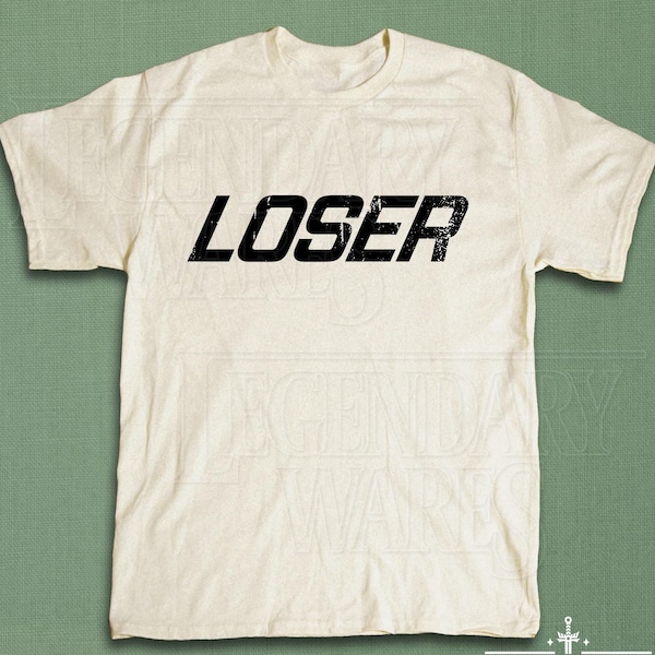 LOSER Y2K Grunge Tshirt, Vintage Distressed T-Shirt, Grainy Texture Shirt, Edgy Aesthetic Grunge Style Top, Punk Rock Unisex Graphic Tee
