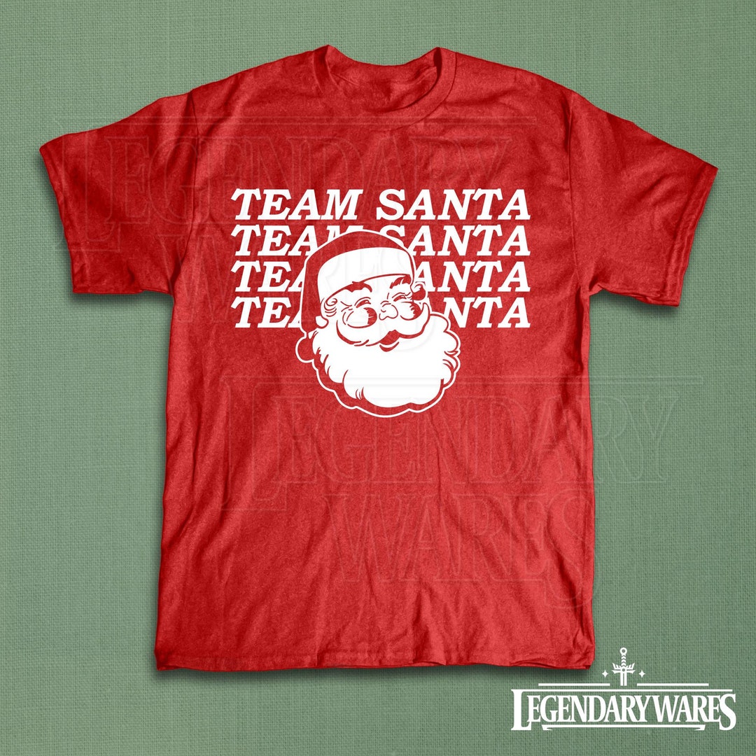 Team Santa Shirt, Vintage Santa Claus Tee, Funny Christmas Tshirt, Cool