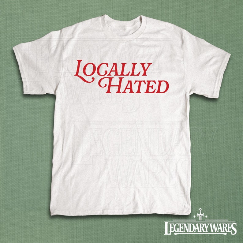 Lokalt hatad rolig retro-tröja, ikonisk ohämmad humor-t-shirt, söt viral it-tjej-present, vintage y2k-fest-t-shirt, rolig skämt-unisex-tröja White