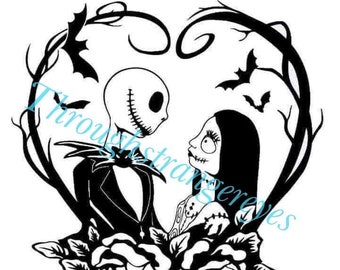 Seven (7) Nightmare Before Christmas Svg layered bundle Jack Skellington Sally Skellington file bundle for Cricut Silhouette *DIGITAL FILE*