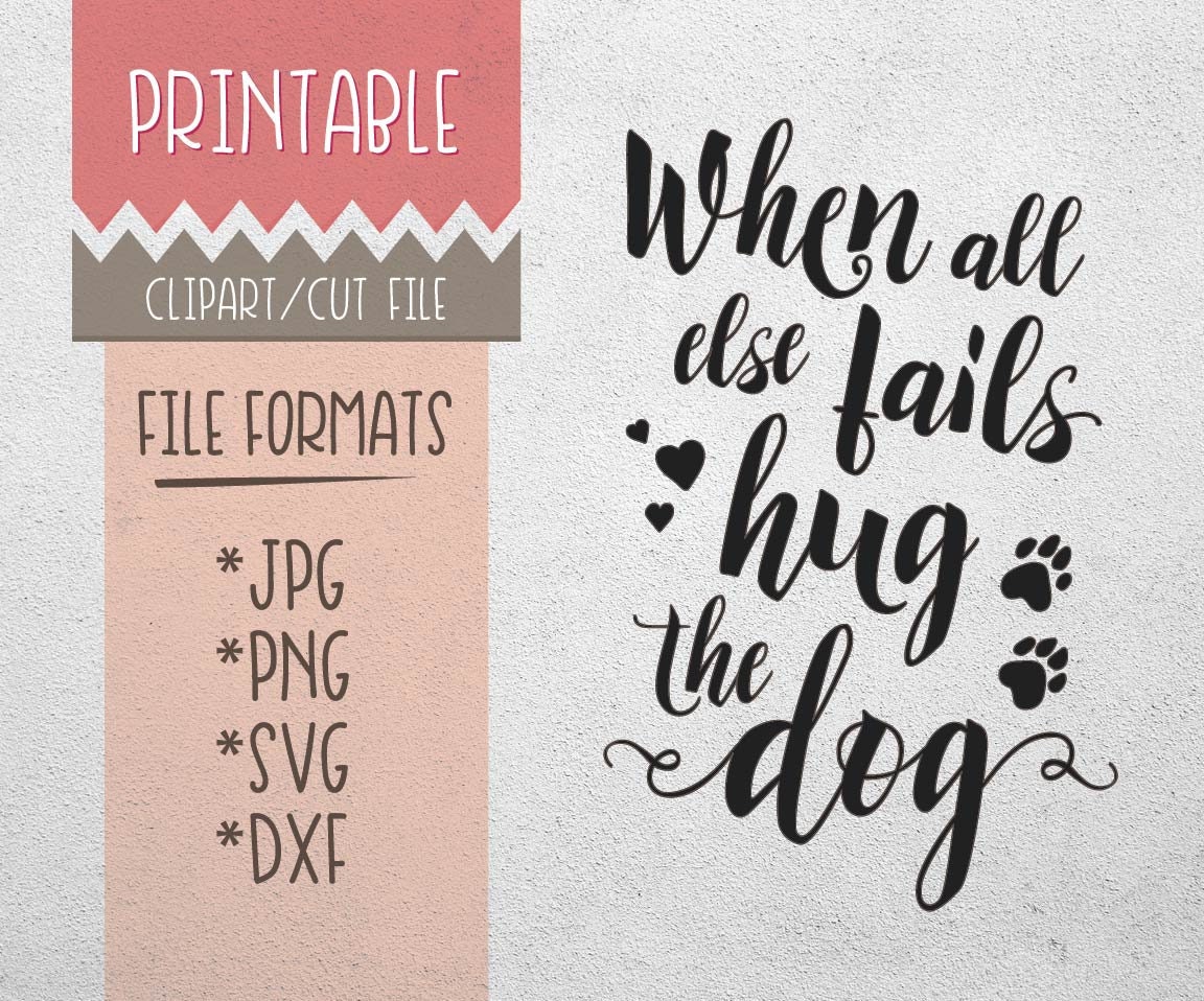 Download Digital PRINTABLE wall art quote SVG cutting file When all ...