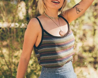 Relaxed Rainbow Striped Tank