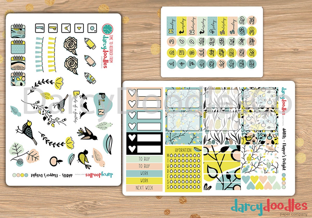 Planner Stickers Sticker Set Sticker Kit Erin Condren - Etsy