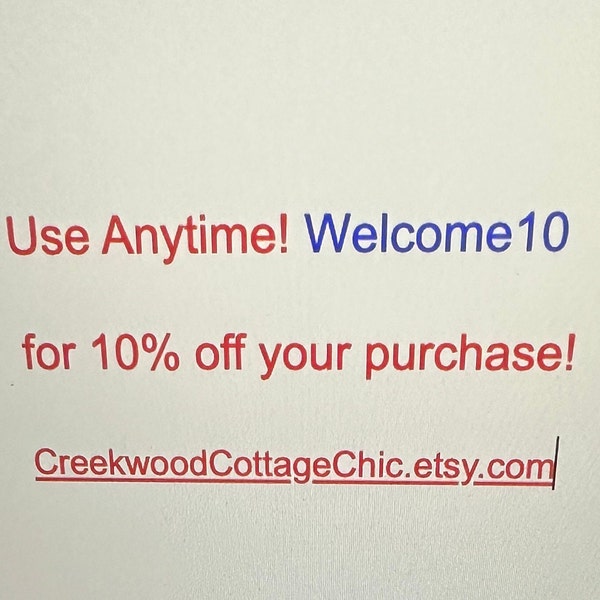 Use Coupon Code WELCOME10 for 10% off for FREE! This ad is Not for sale!