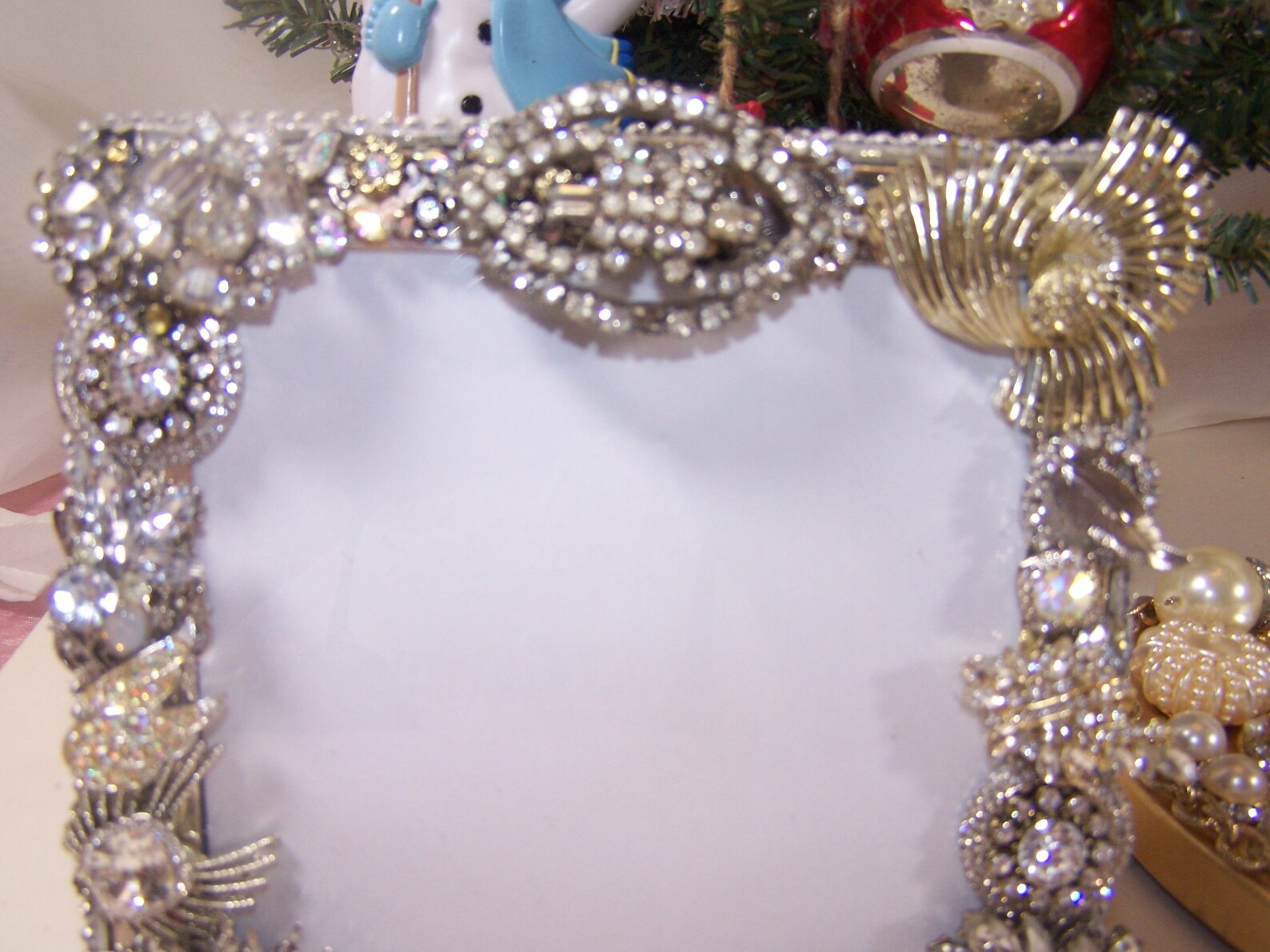 Jeweled Picture Frame Vintage n Modern Gems 4.5 Etsy