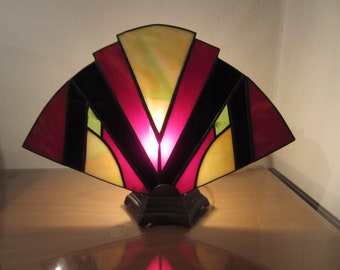 Art Deco Fan Accent Lamp