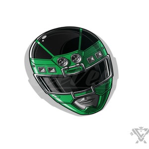 GSC-03 Green Racer Vinyl Sticker