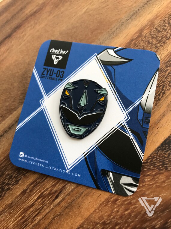 ZYU-03 Tricera Ranger - Soft Enamel Collectible Pin - Etsy