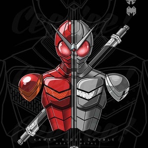Kamen Rider W Heat Metal -  8&quot;x10&quot; Poster