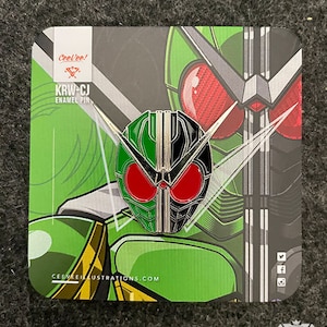 KRW-CJ Kamen Rider W (dubbele) cycloon Joker zacht emaille pin voor verzamelaars