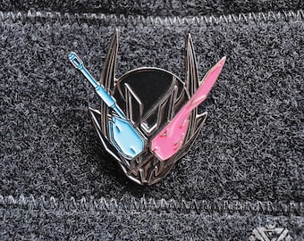 KRB-HZ Kamen Rider Build Black Hazard Collectible Soft Enamel  Pin
