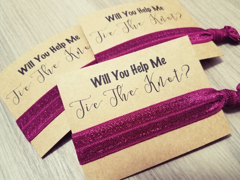 Will You Help Me Tie the Knot Favors Bachelorette Party Etsy