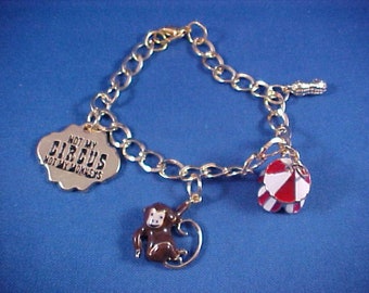 Circus Bear Euro European Italian Style Bracelet Bead Sqr Charm Circus Bear Euro European Italian Style Bracelet Bead Sqr Charm
