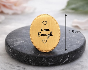 i am Enough Gifts -  daily affirmation Pocket Hugs Heart Token keepsakes Gift for him and her men and women