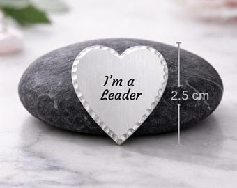I’m a Leader Pocket Token – Inspirational Engraved Affirmation Keepsake