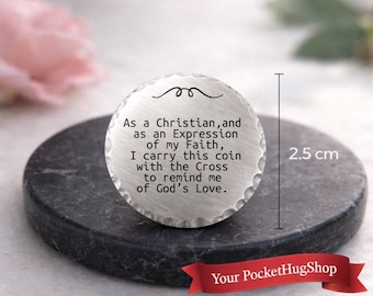 Christian Gifts | As a Christian, and as an Expression of my Faith - Faith Pocket Token Coin.