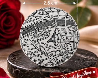 Personalized Street Map Pocket Hugs 25mm (2.5cm)