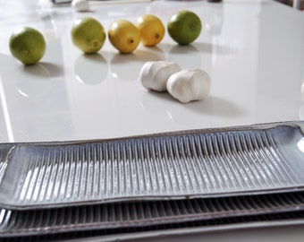 Ceramic Tray, Set of Two Rectangular Platters