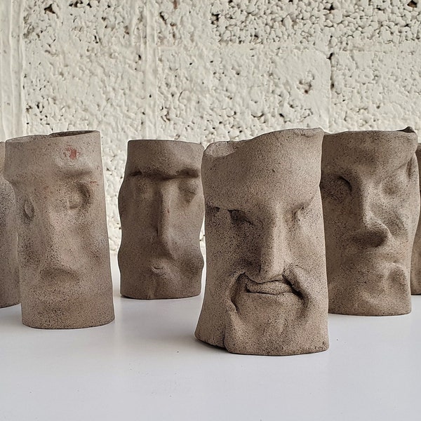 Small Ceramic face Sculpture