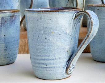 Blue Cup, Ceramic Coffee Cup Handmade Ceramic