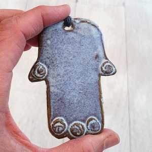 Small Blue Hamsa, house blessing gift made in ISRAEL