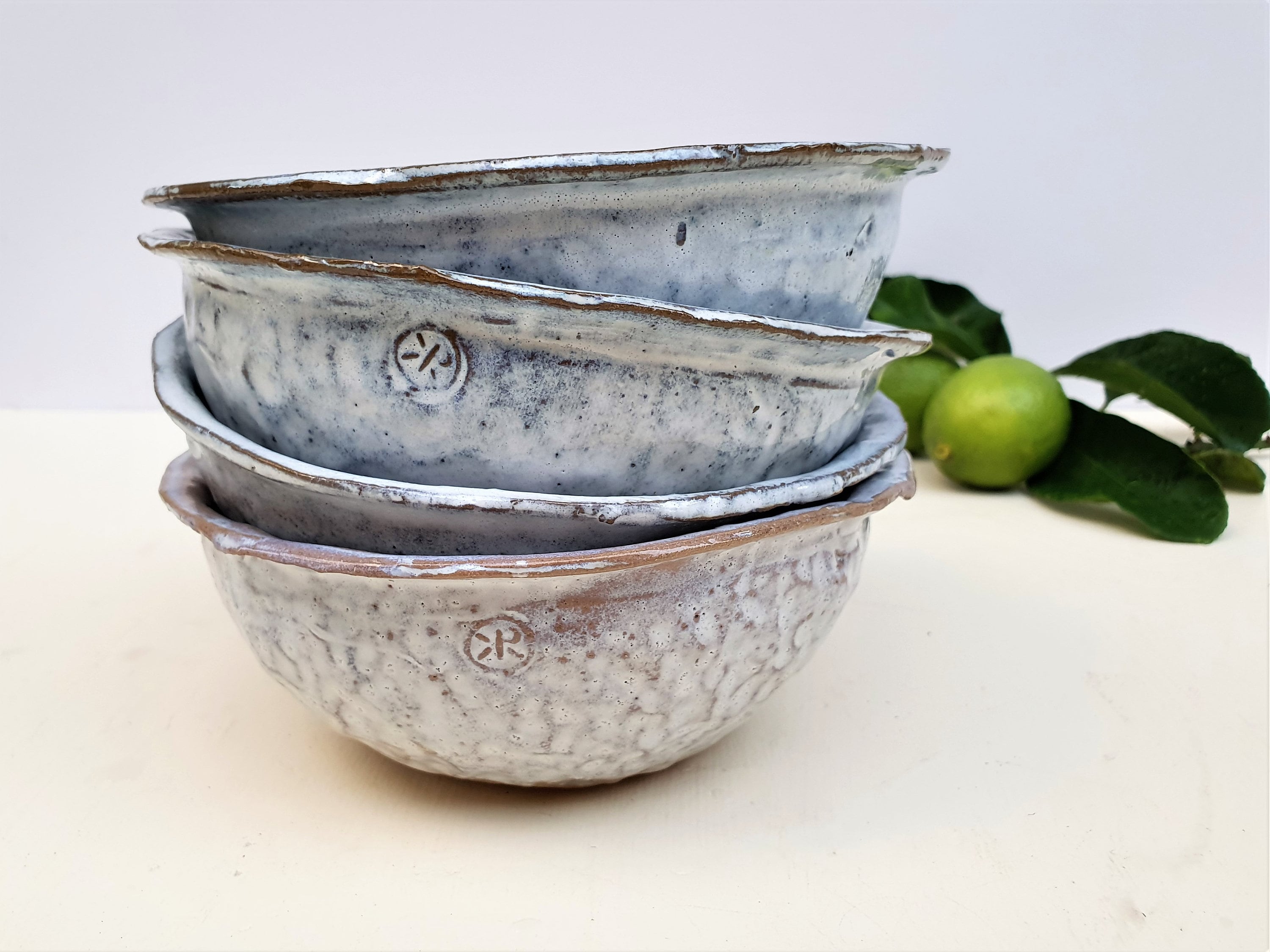 Ceramic plate and bowl set for four Etsy