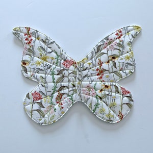 Wildflower butterfly wings// wearable fairy wings for children// quilted fabric wings// floral wings for kids// whimsical wings