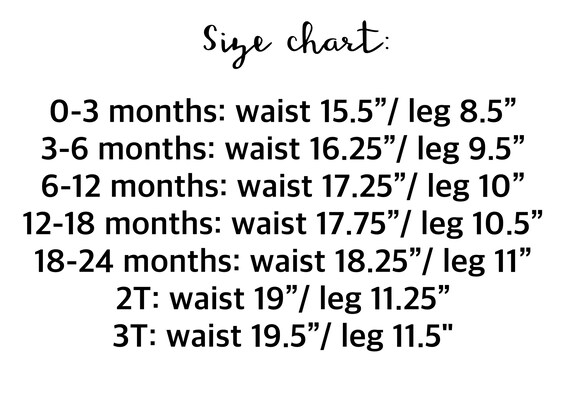 Hunter Toddler Size Chart