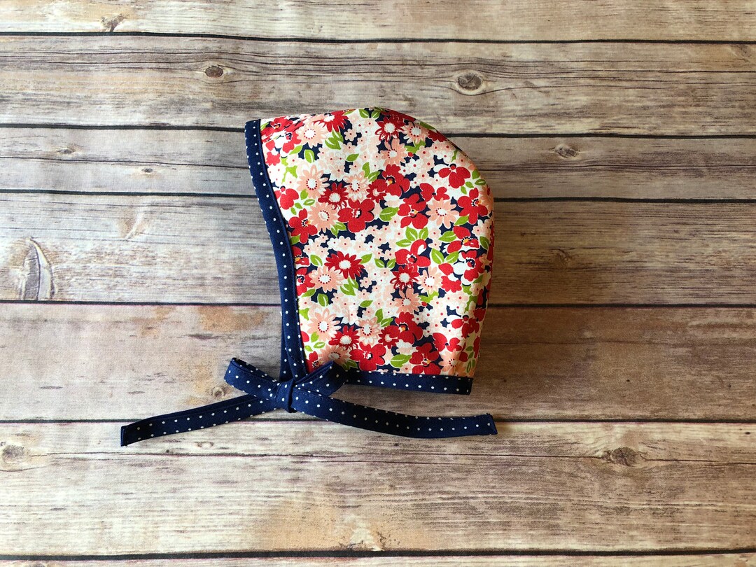 Capó reversible// Sombrero de sol bebé// Capó floral// Lunares Etsy