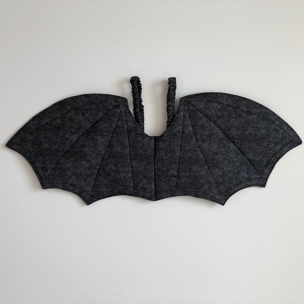 Black Distressed Bat Wings// wearable bat wings for kids// bat wings costume// mini bat wings// bat wings for babies// halloween costume